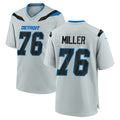 D.Lions #76 Blake Miller Player Silver 2026 Rivalries Collection Home Game Ddoa Stitched Jerseys