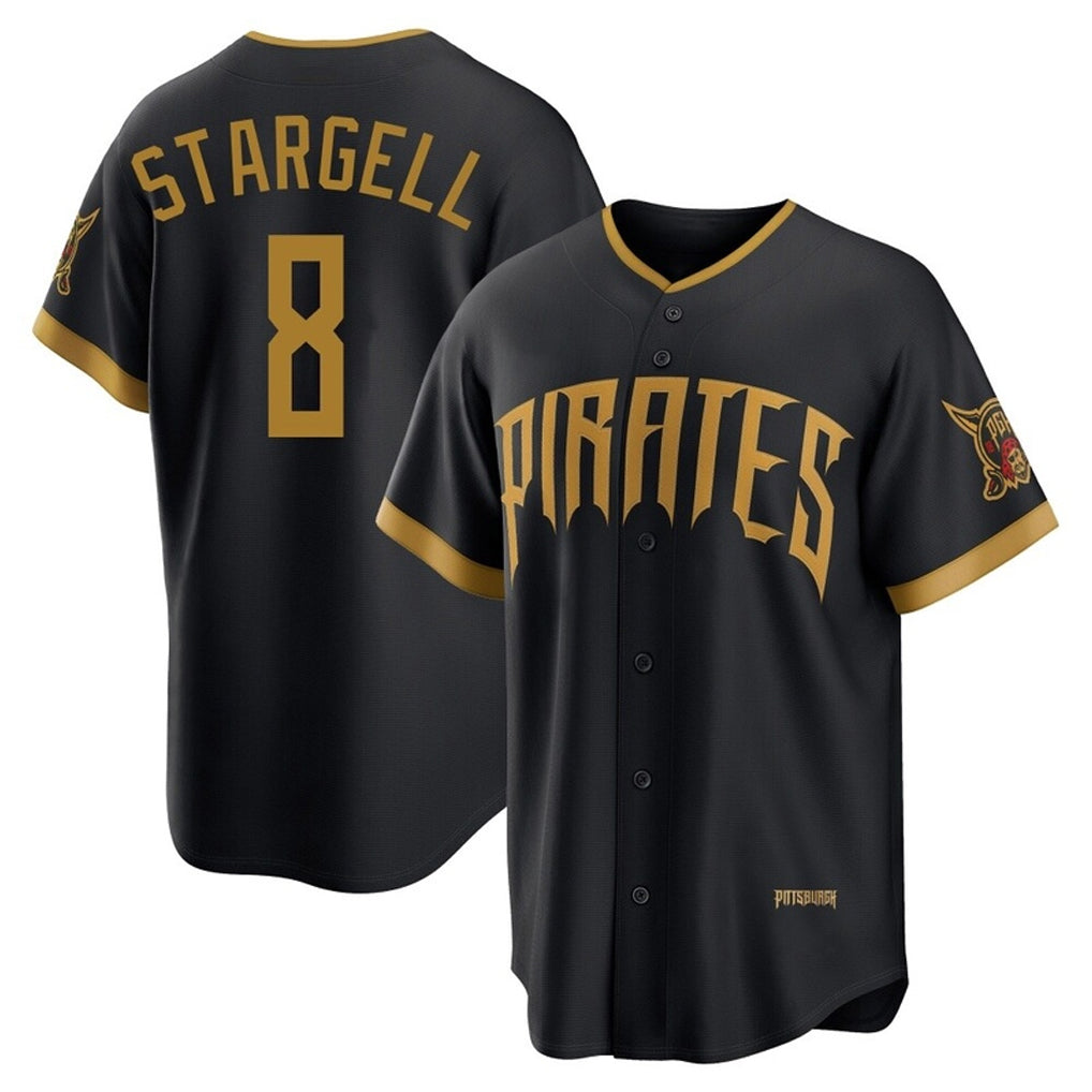 P.Pirates #8 Willie Stargell Player Black 2026 City Connect Home Limited Ddoa Stitched Jerseys