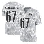 W.Commanders #67 Nick Allegretti Player Arctic Camo Limited Salute To Service Home Game Ddoa Stitched Jerseys