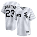 C.White Sox #23 Andrew Benintendi Player White Stripe Limited Home Ddoa Stitched Jerseys