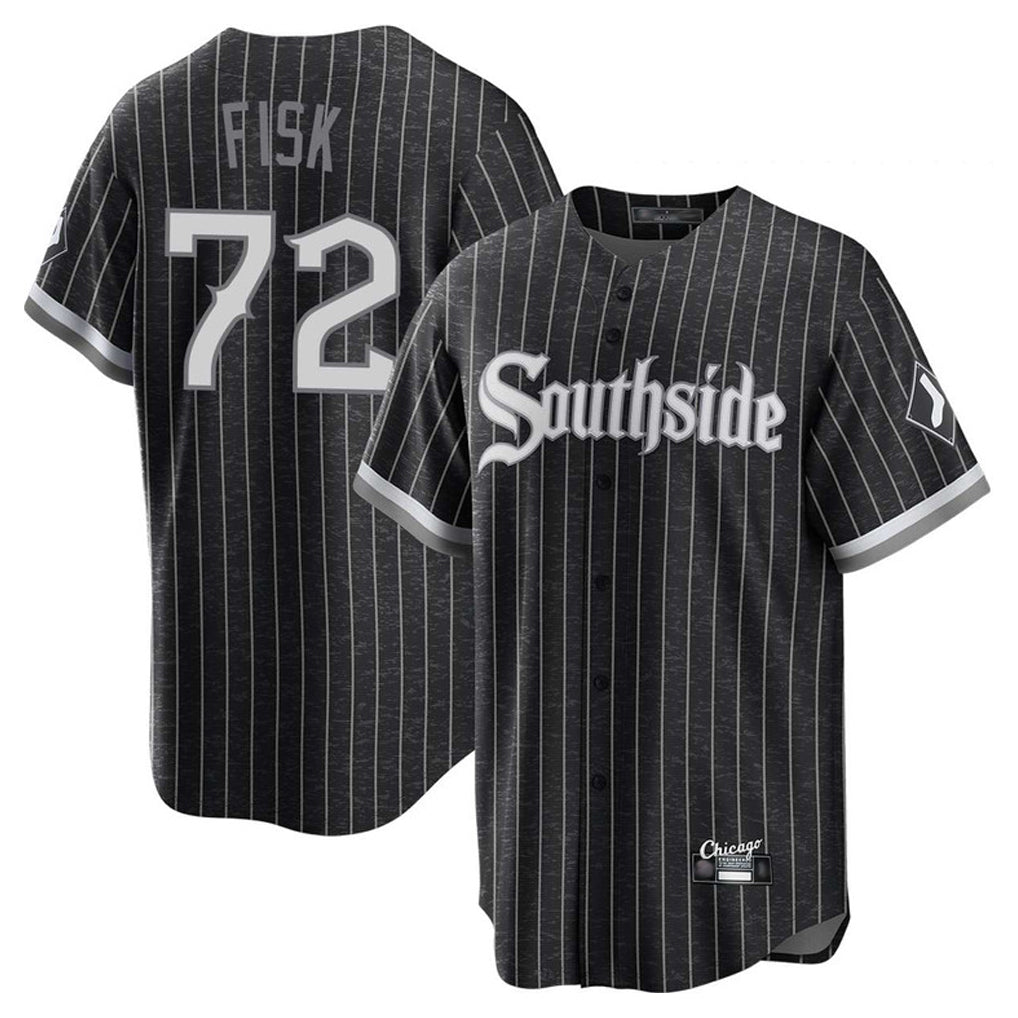 C.White Sox #72 Carlton Fisk Player Black City Connect Home Game Ddoa Stitched Jerseys