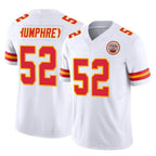 KC.Chiefs #52 Creed Humphrey Player White Limited Vapor F.U.S.E. Home Game Ddoa Stitched Jerseys