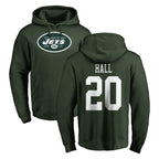 NY.Jets #20 Breece Hall Player Green LOGO Pullover Hoodies Limited Game Ddoa Stitched Jerseys