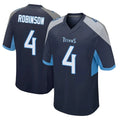 T.Titans #4 Wan'Dale Robinson Player Navy Home Game Ddoa Stitched Jerseys