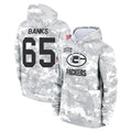 GB.Packers #65 Aaron Banks Player Arctic Camo Salute to Service Hoodies Limited Game Ddoa Stitched Jerseys