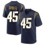 LA.Chargers #45 Tuli Tuipulotu Player Navy Home Game Ddoa Stitched Jerseys