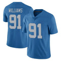 D.Lions #91 Tyleik Williams Player Blue Limited Throwback Vapor Untouchable Ddoa Stitched Jerseys
