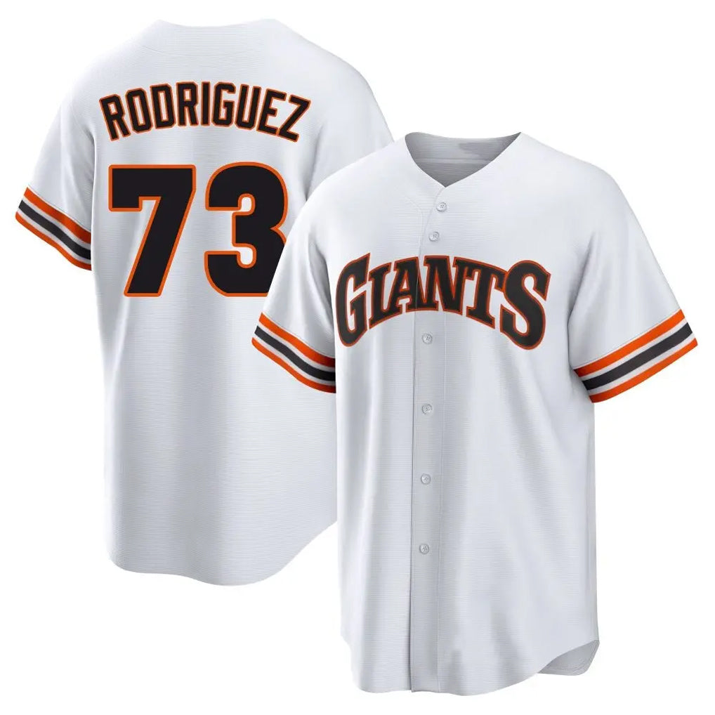 SF.Giants #73 Randy Rodriguez Player White Home Game Ddoa Stitched Jerseys