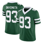 NY.Jets #93 David Onyemata Player Green Legacy Limited Vapor F.U.S.E. Home Game Ddoa Stitched Jerseys